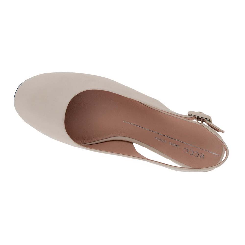 Women's Ecco Anine Sling-back Ballet Flats Beige | USA 5ILH